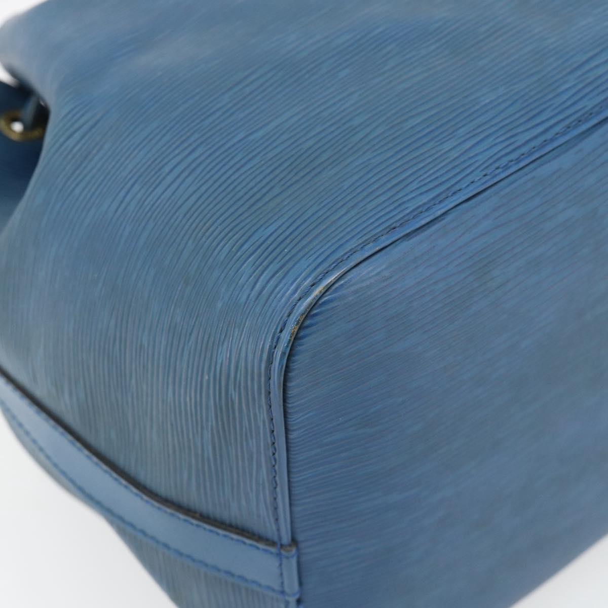 LOUIS VUITTON Epi Petit Noe Shoulder Bag Blue M44105 LV Auth 180748