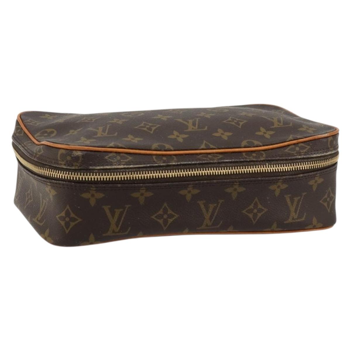 LOUIS VUITTON Monogram Trousse Boite Cosmetic Pouch M47640 LV Auth 180761