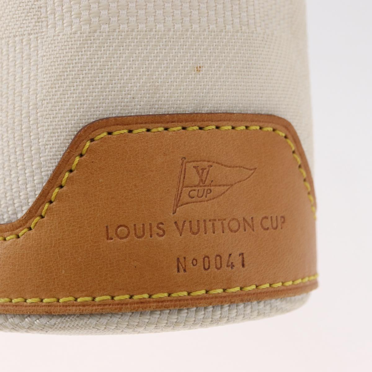 LOUIS VUITTON Damier Geant LV Cup Plastic Bottle Holder Bag White LV Auth 180763