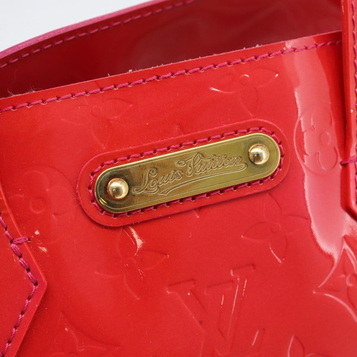 LOUIS VUITTON Monogram Vernis Wilshire PM Hand Bag Rose Pop M93643 Auth 180764A