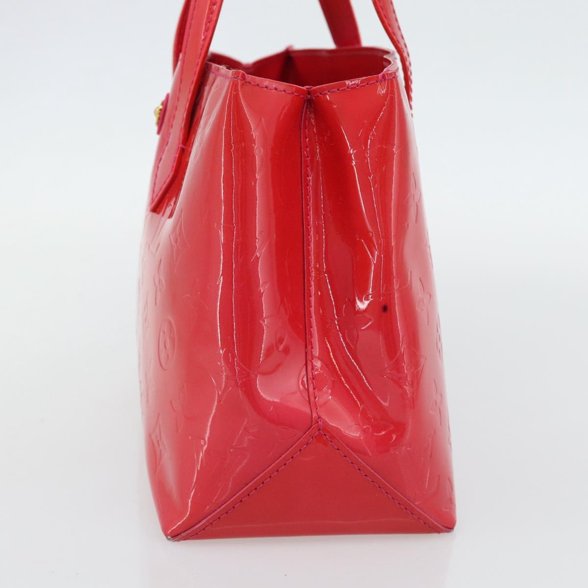 LOUIS VUITTON Monogram Vernis Wilshire PM Hand Bag Rose Pop M93643 Auth 180764A