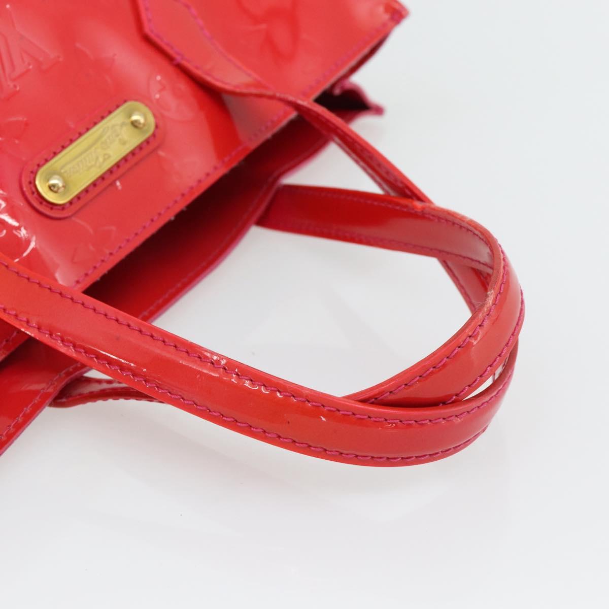 LOUIS VUITTON Monogram Vernis Wilshire PM Hand Bag Rose Pop M93643 Auth 180764A