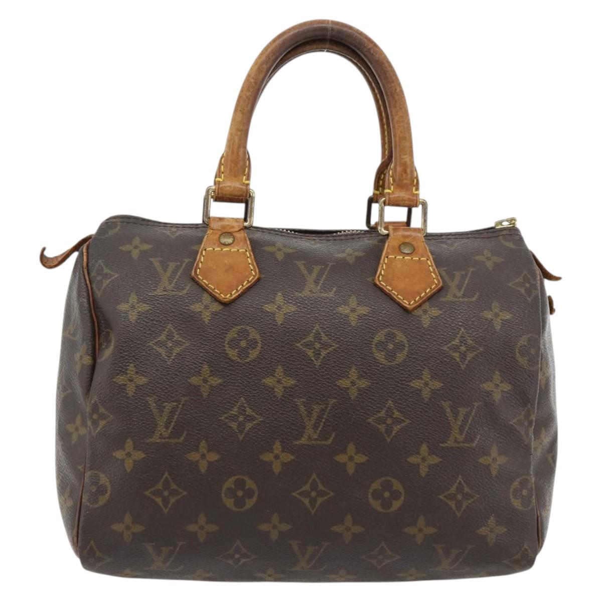 LOUIS VUITTON Monogram Speedy 25 Hand Bag M41528 LV Auth 180770
