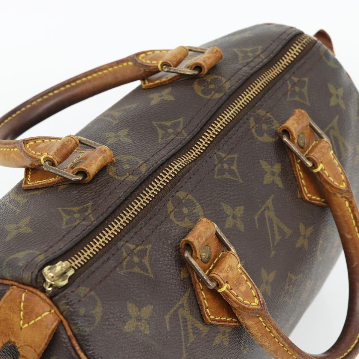 LOUIS VUITTON Monogram Speedy 25 Hand Bag M41528 LV Auth 180770