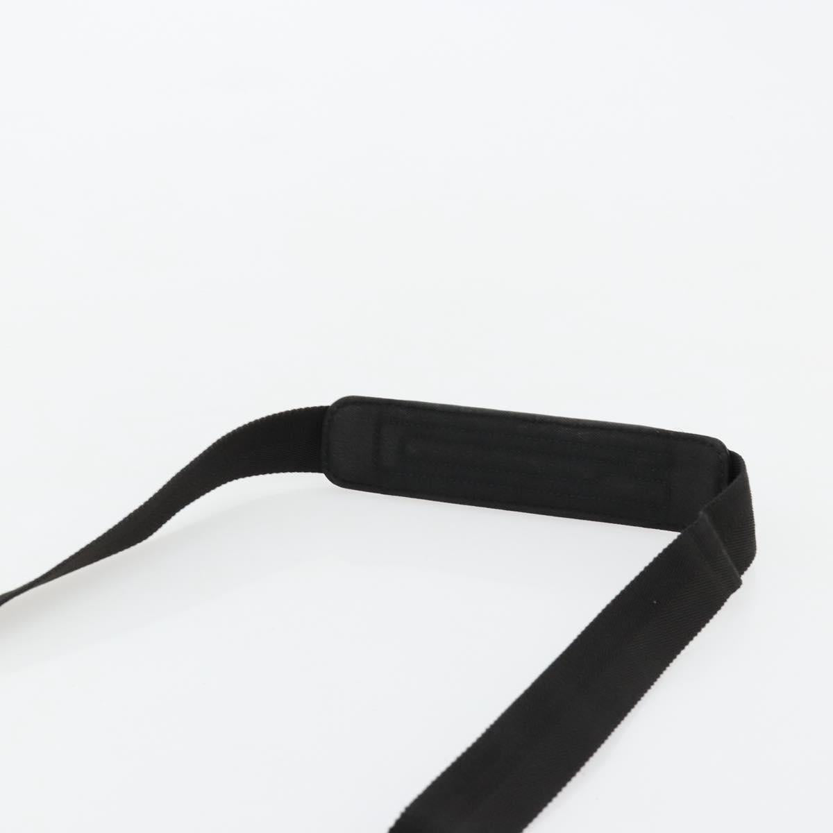 GUCCI GG Canvas Shoulder Bag Black Silver 122791 Auth 180778