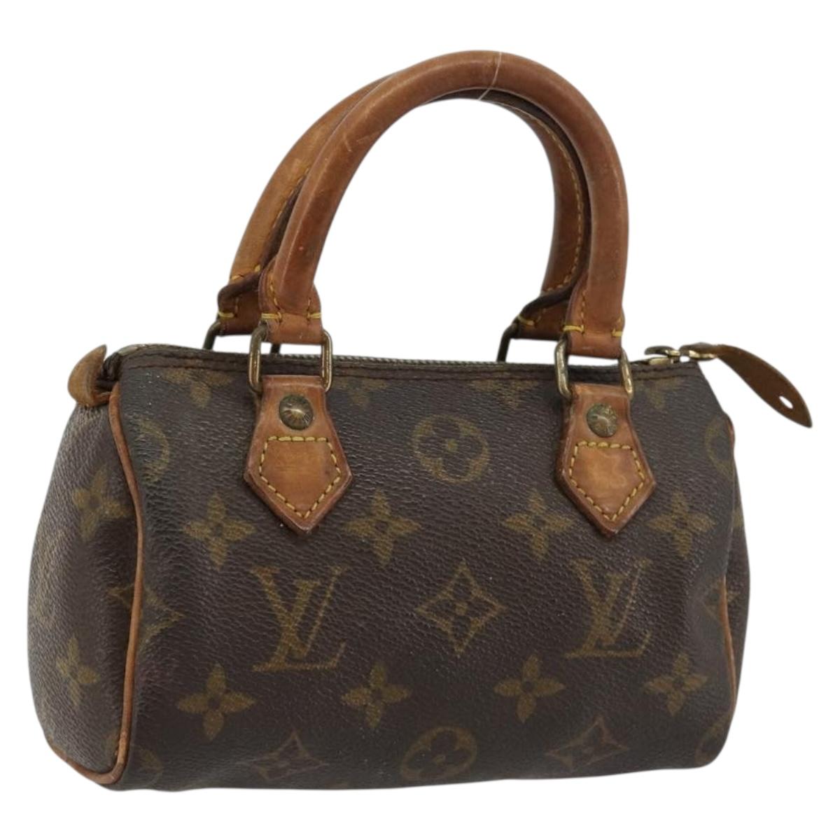 LOUIS VUITTON Monogram Mini Speedy Hand Bag M41534 LV Auth 180791