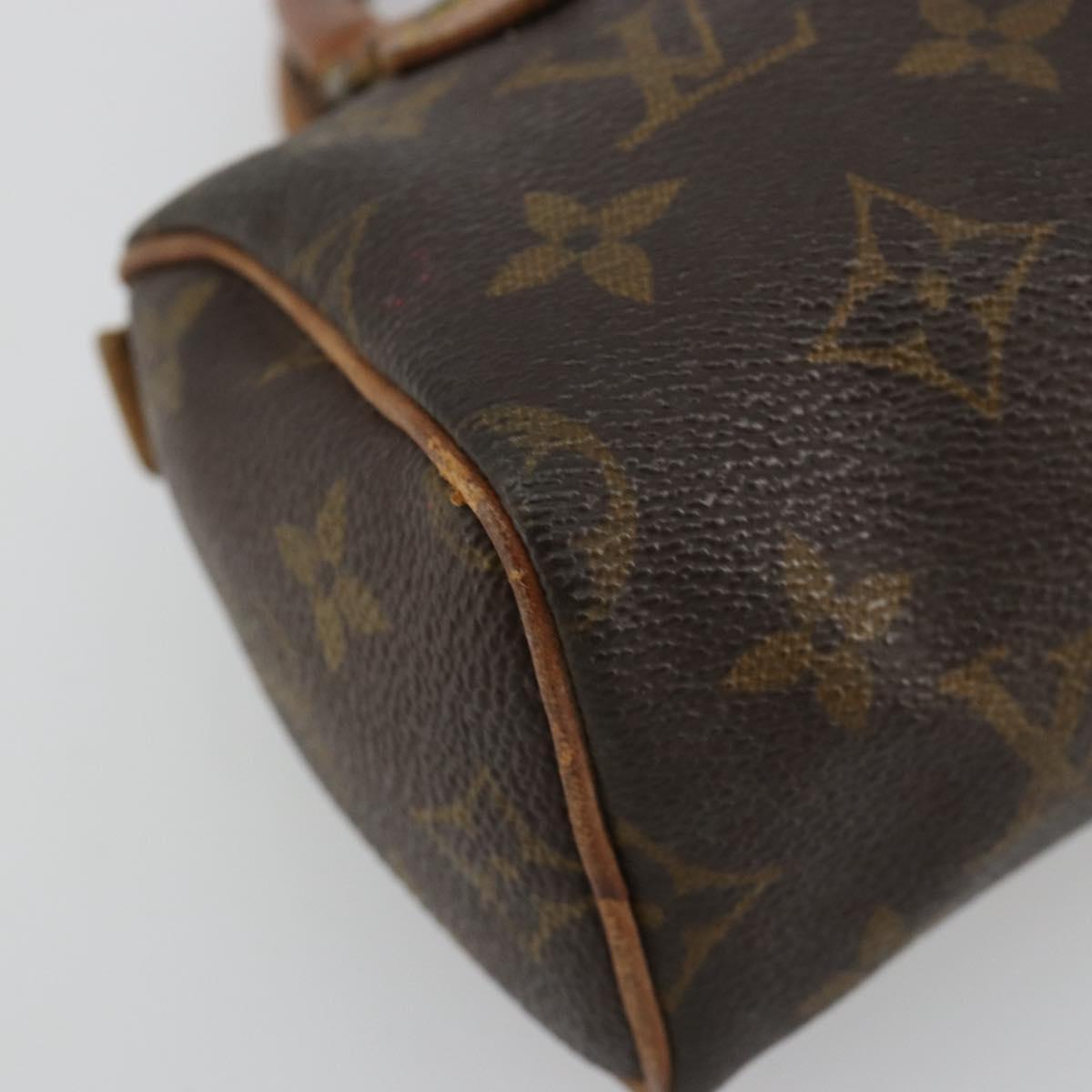 LOUIS VUITTON Monogram Mini Speedy Hand Bag M41534 LV Auth 180791