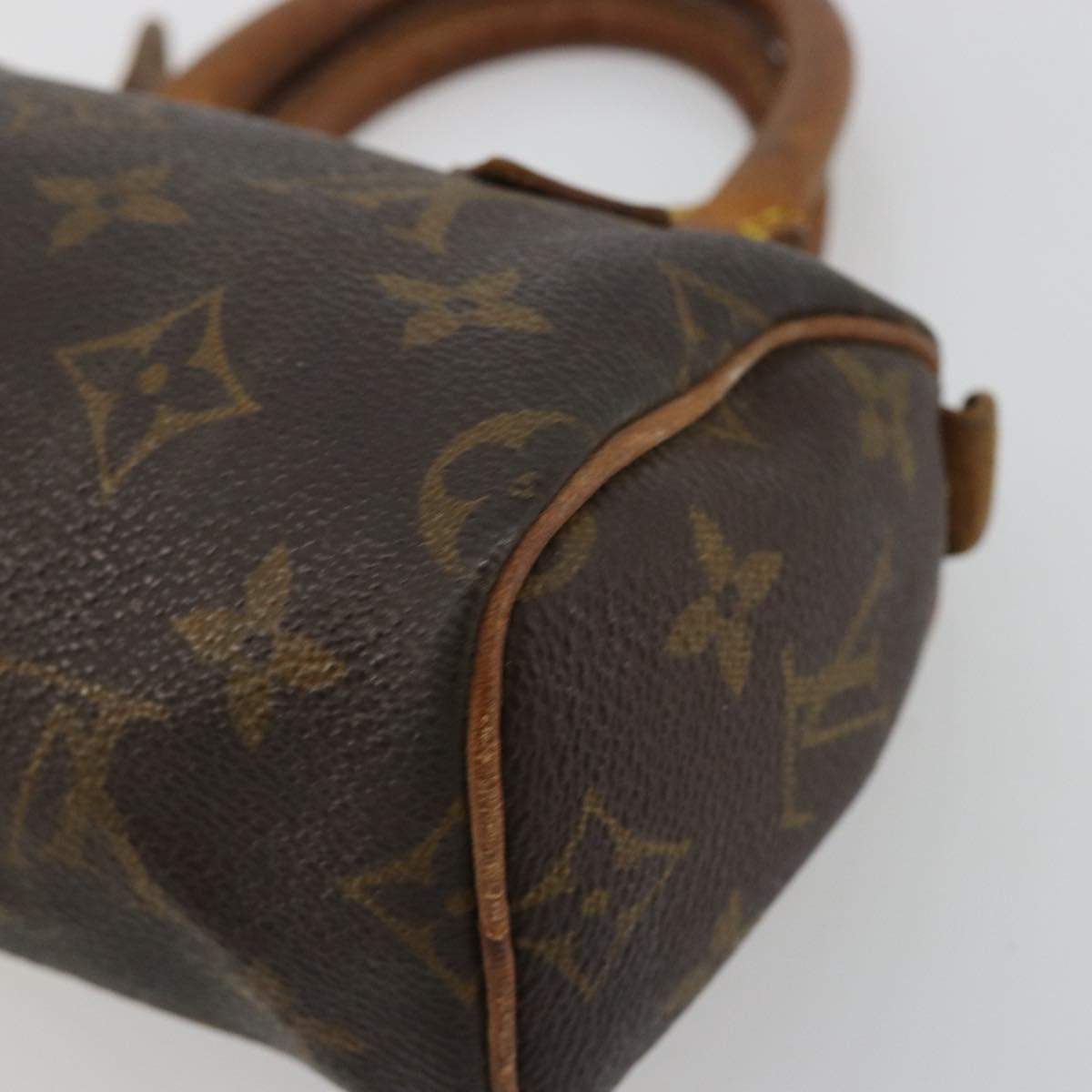 LOUIS VUITTON Monogram Mini Speedy Hand Bag M41534 LV Auth 180791