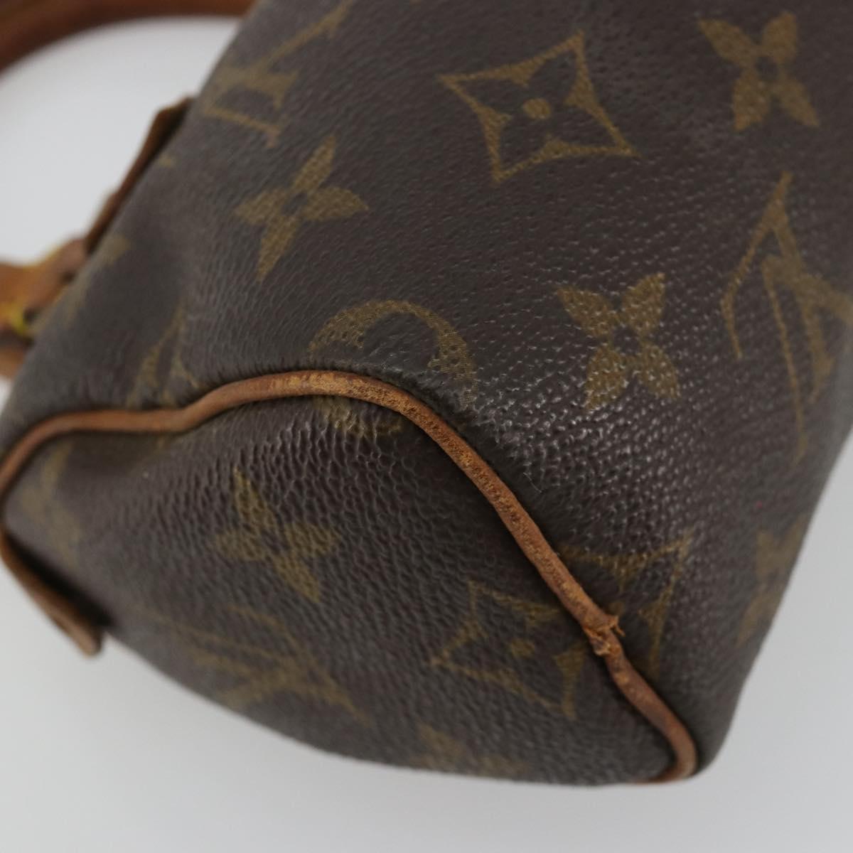 LOUIS VUITTON Monogram Mini Speedy Hand Bag M41534 LV Auth 180791