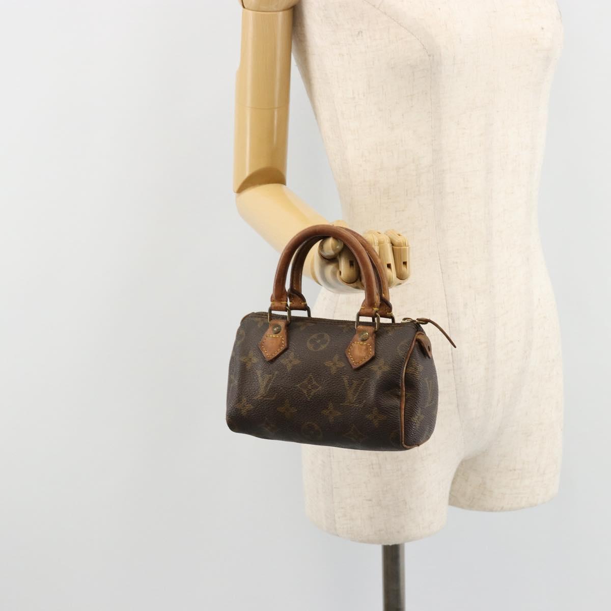 LOUIS VUITTON Monogram Mini Speedy Hand Bag M41534 LV Auth 180791