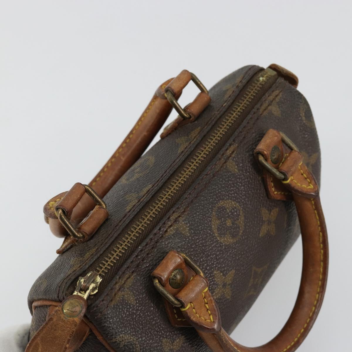 LOUIS VUITTON Monogram Mini Speedy Hand Bag M41534 LV Auth 180791