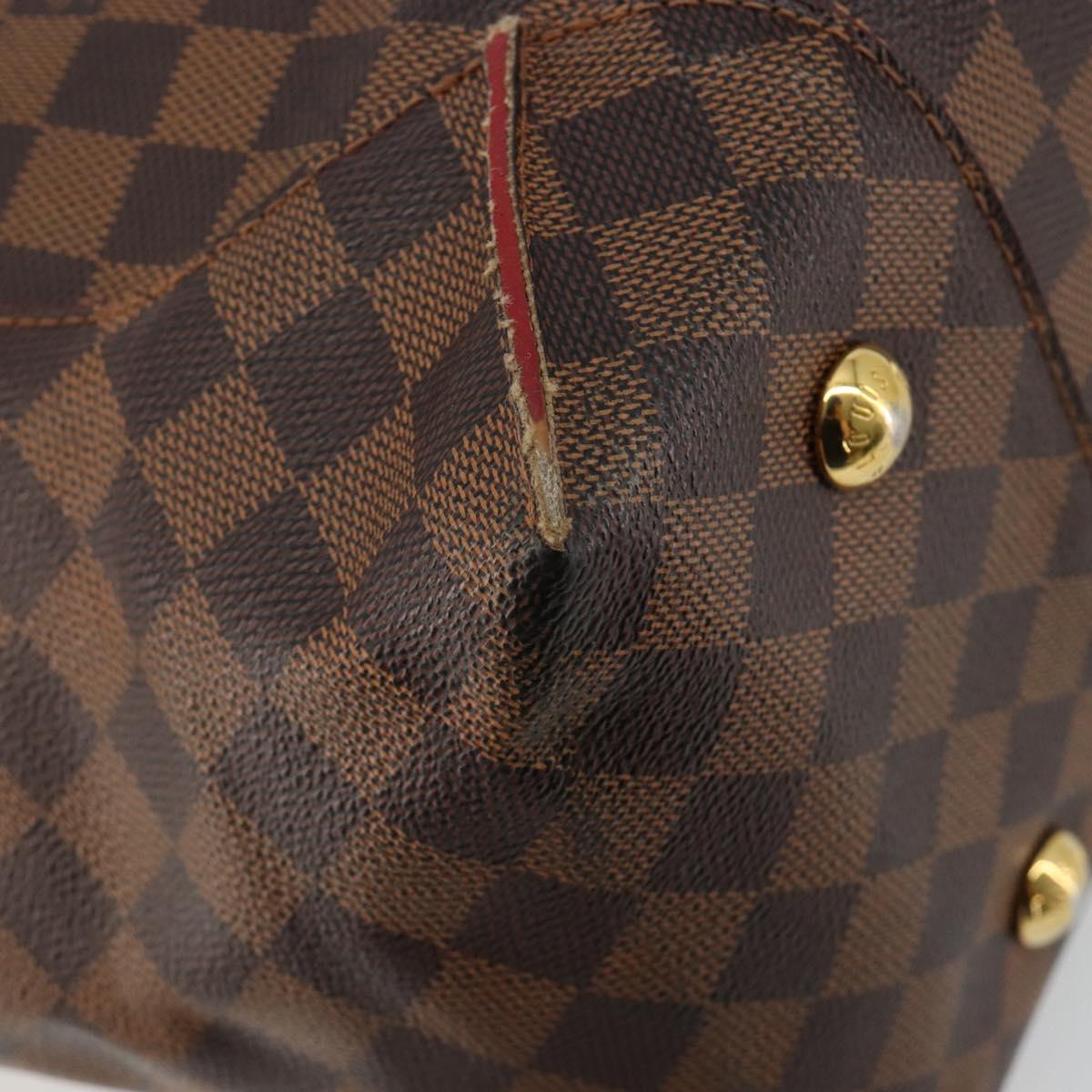 LOUIS VUITTON Damier Ebene Kaysa Tote MM Tote Bag N41548 LV Auth 180807