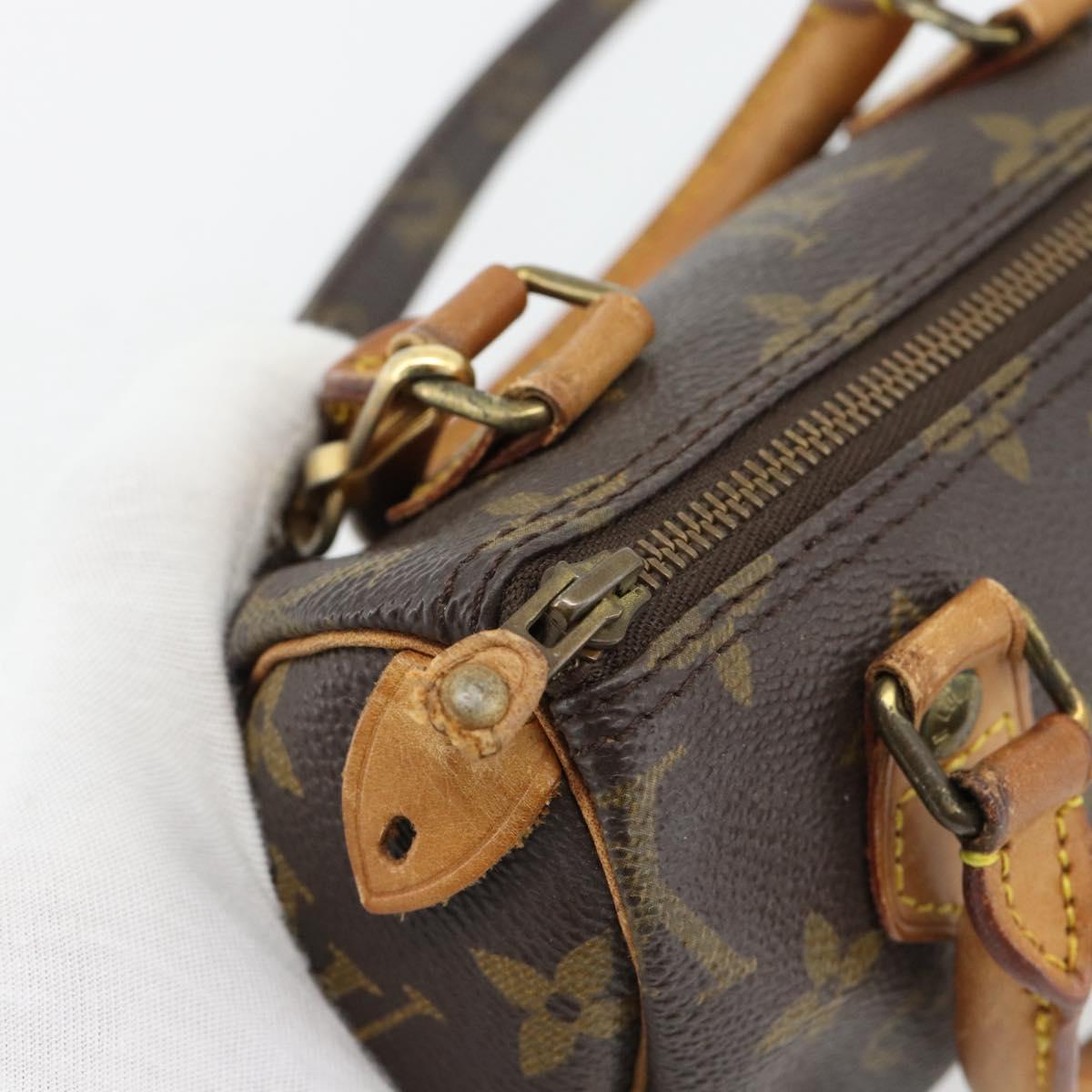 LOUIS VUITTON Monogram Mini Speedy Hand Bag M41534 LV Auth 180835