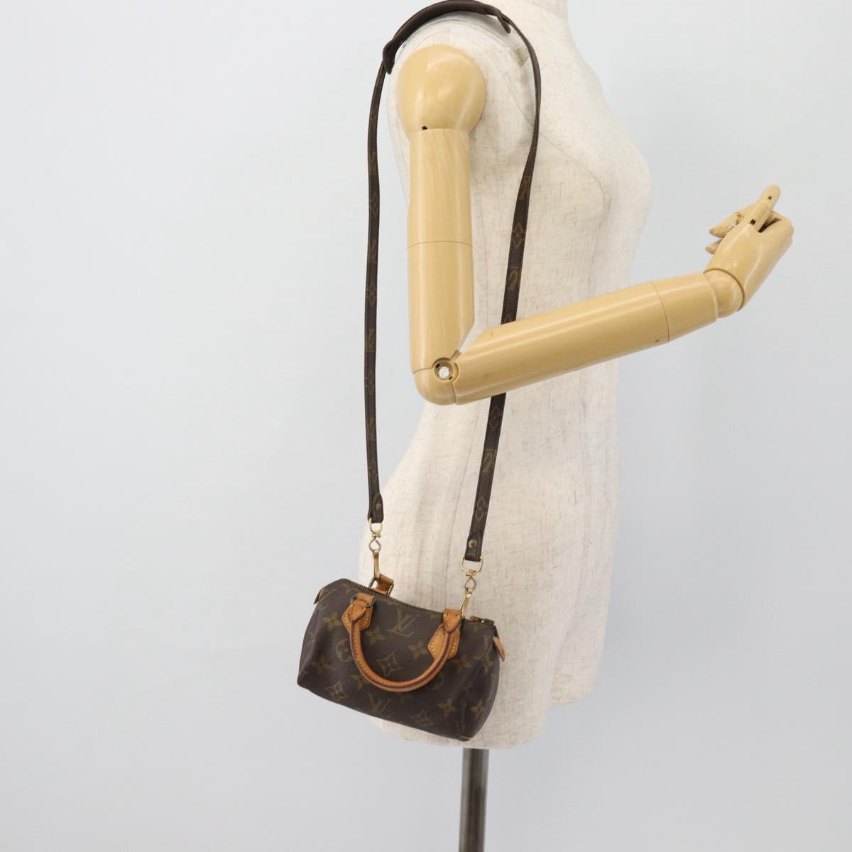 LOUIS VUITTON Monogram Mini Speedy Hand Bag M41534 LV Auth 180835