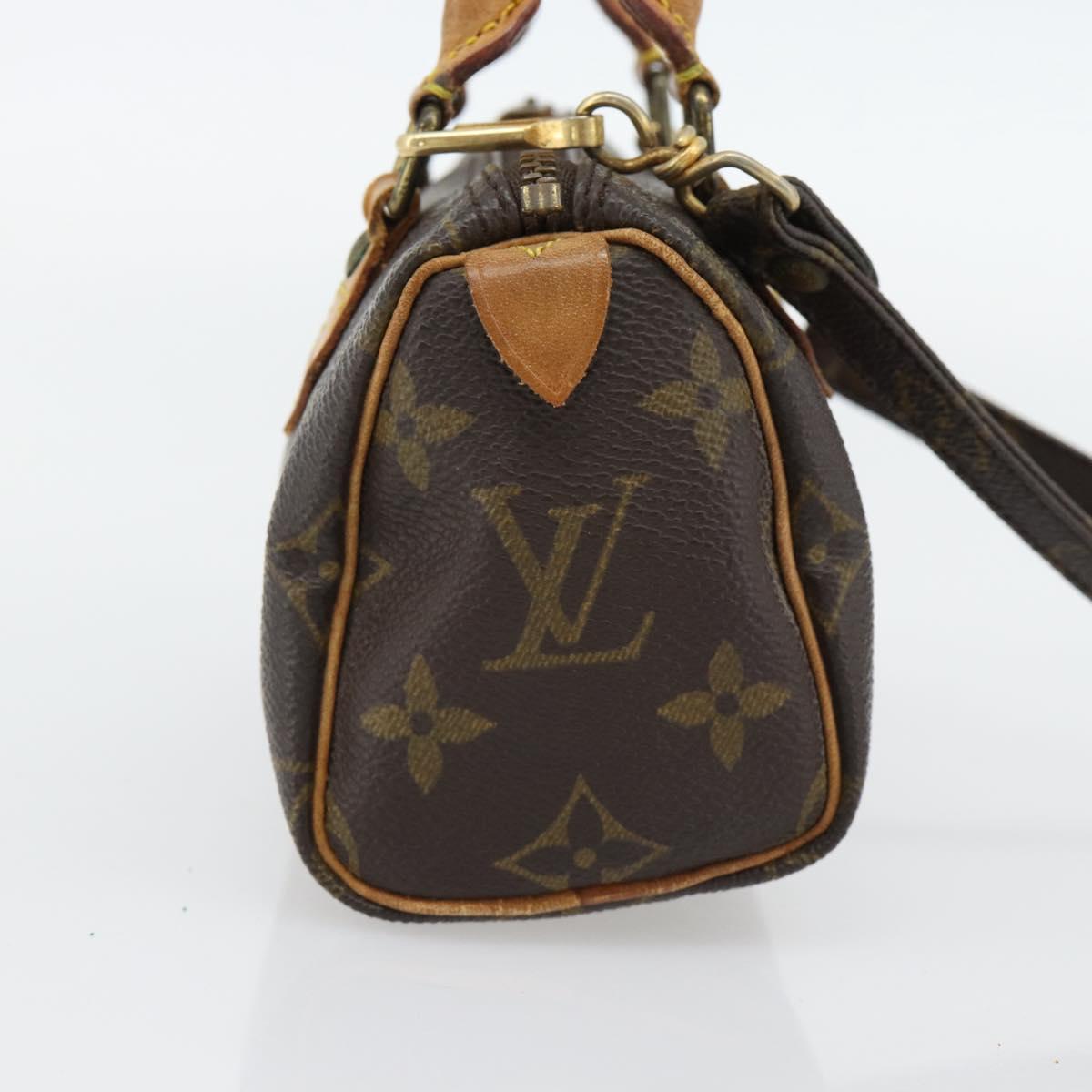 LOUIS VUITTON Monogram Mini Speedy Hand Bag M41534 LV Auth 180835