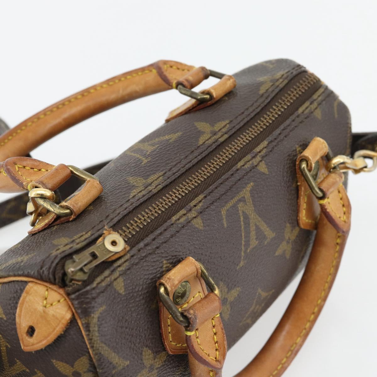 LOUIS VUITTON Monogram Mini Speedy Hand Bag M41534 LV Auth 180835