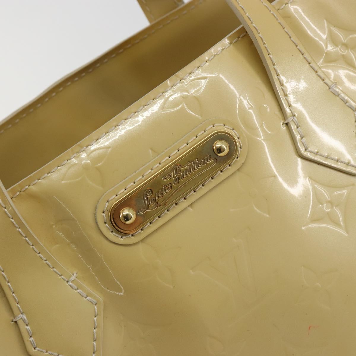 LOUIS VUITTON Vernis Wilshire PM Hand Bag Rose Flow Lantern M91642 Auth 180844A