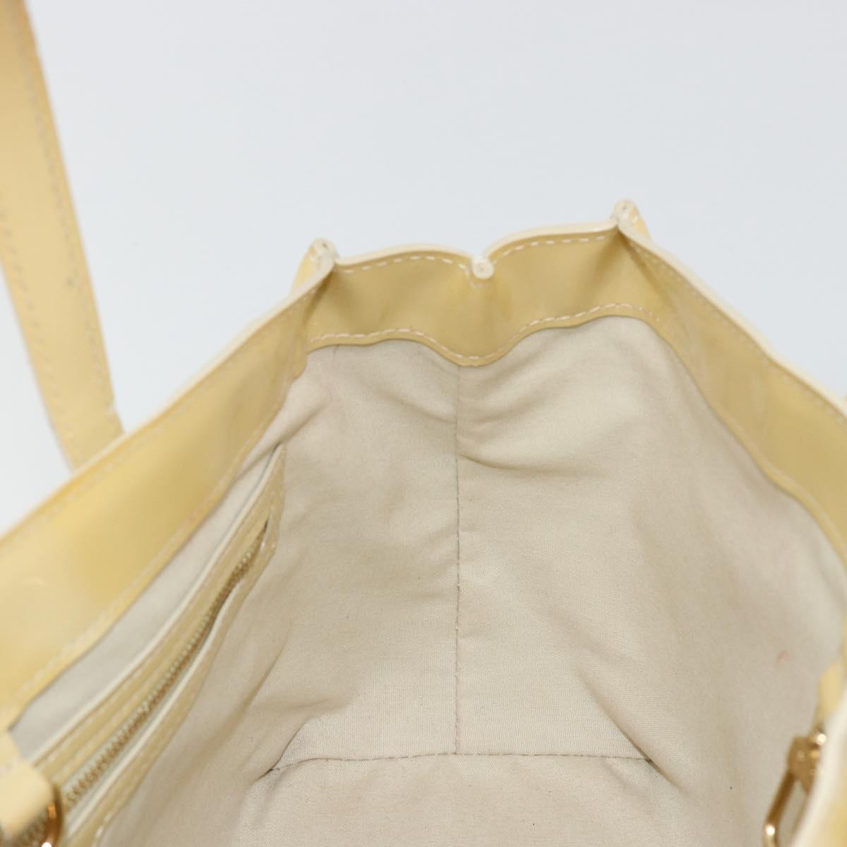 LOUIS VUITTON Vernis Wilshire PM Hand Bag Rose Flow Lantern M91642 Auth 180844A