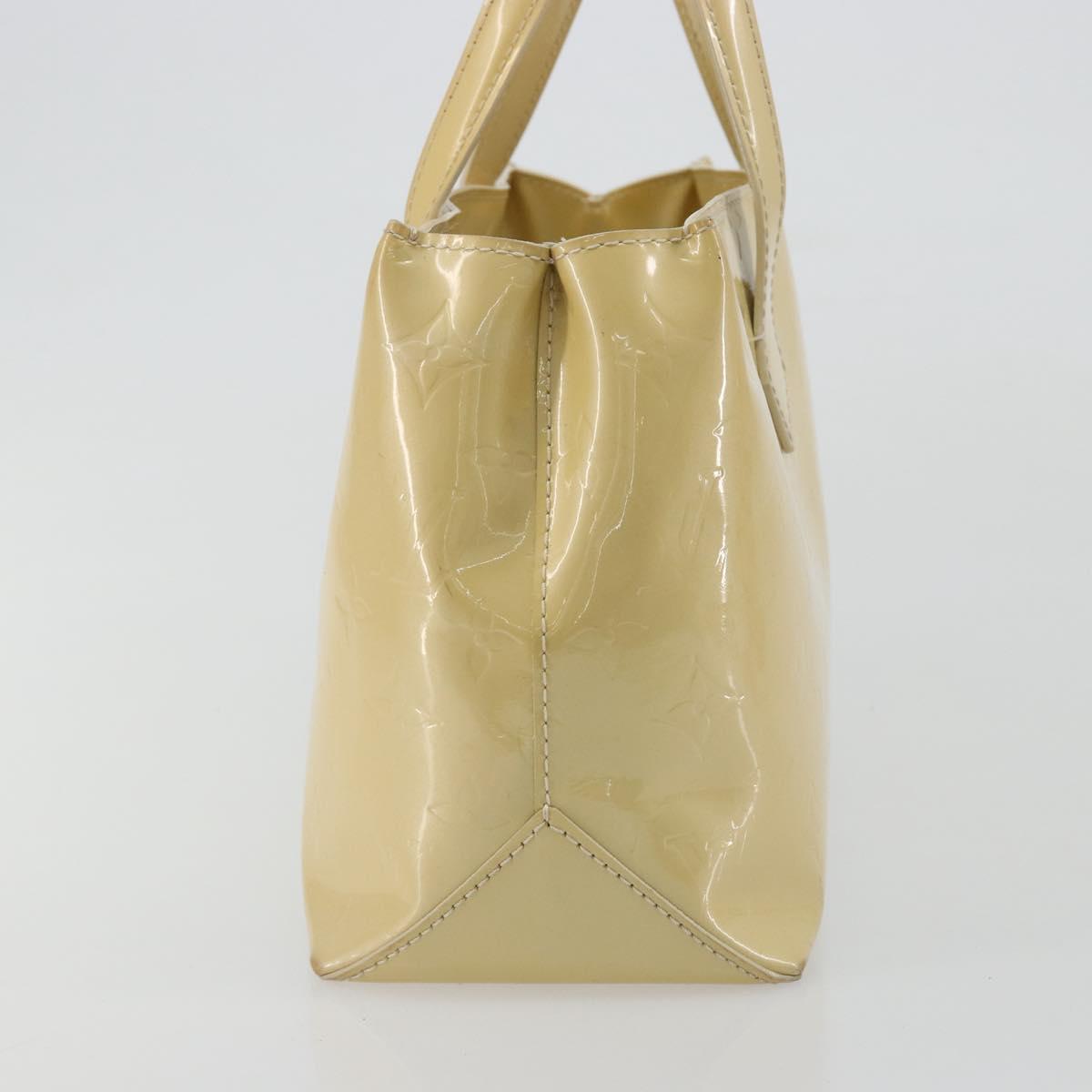 LOUIS VUITTON Vernis Wilshire PM Hand Bag Rose Flow Lantern M91642 Auth 180844A