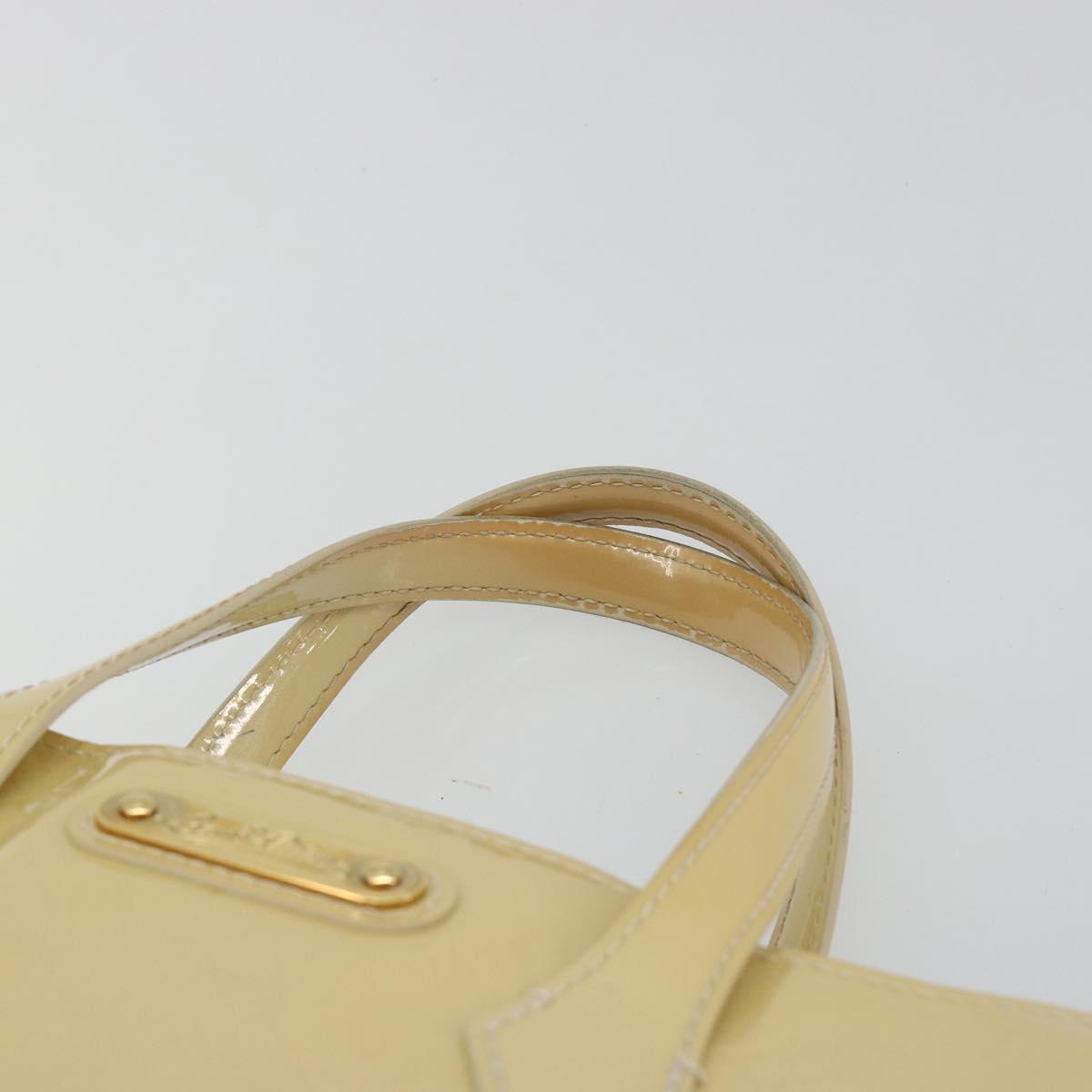 LOUIS VUITTON Vernis Wilshire PM Hand Bag Rose Flow Lantern M91642 Auth 180844A