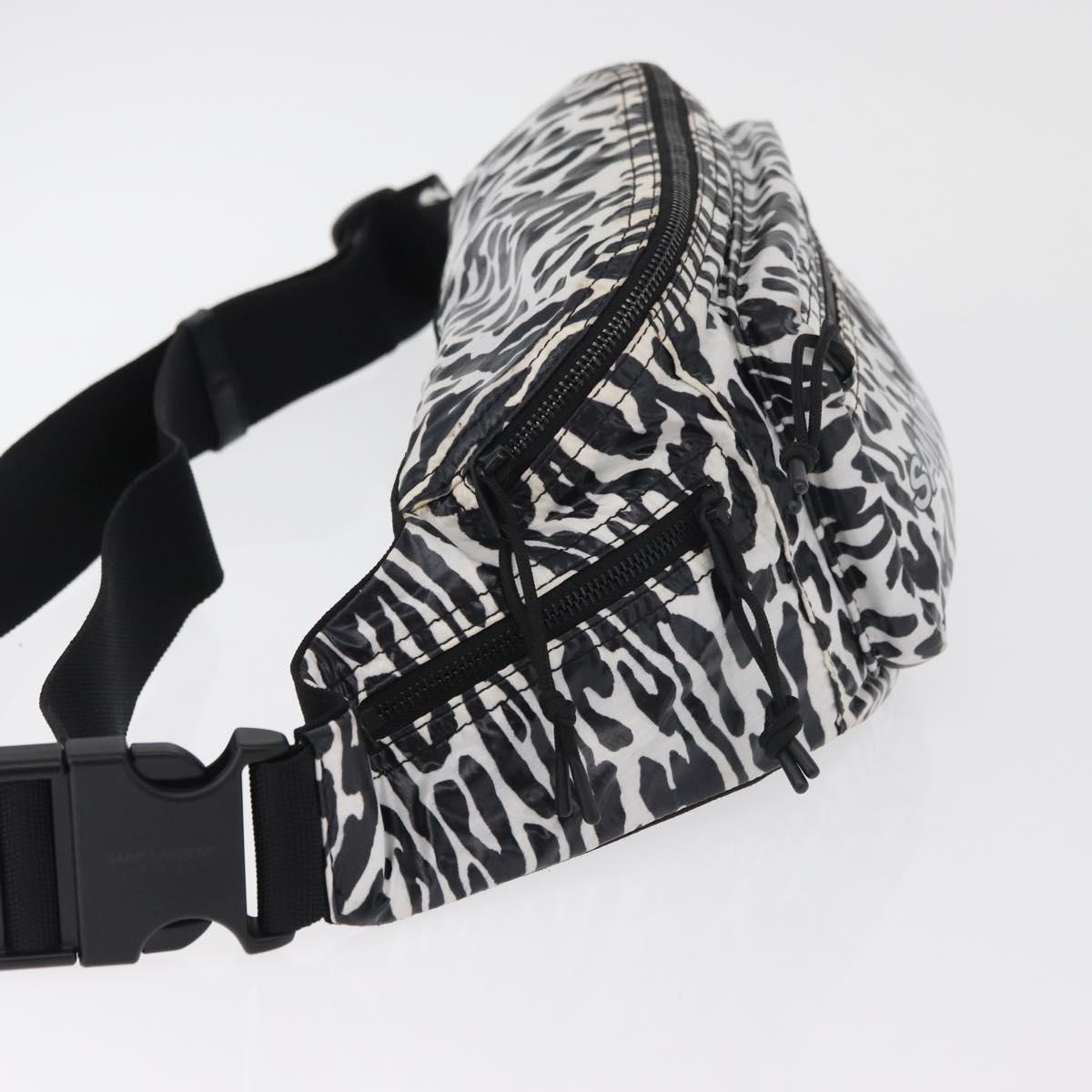 SAINT LAURENT Waist bag Nylon White Auth 180871A