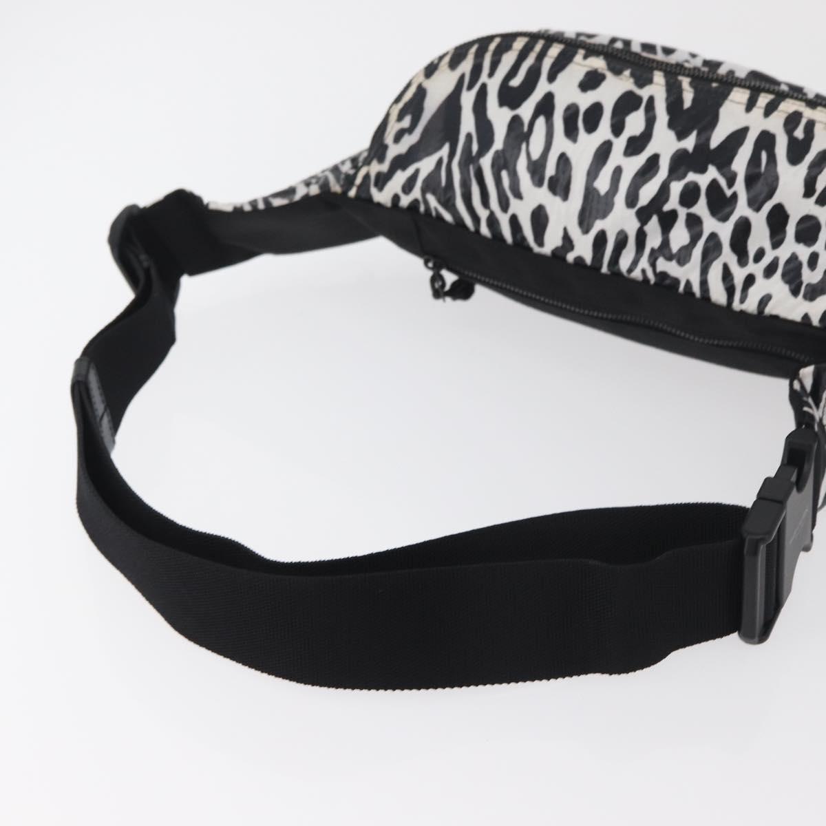 SAINT LAURENT Waist bag Nylon White Auth 180871A