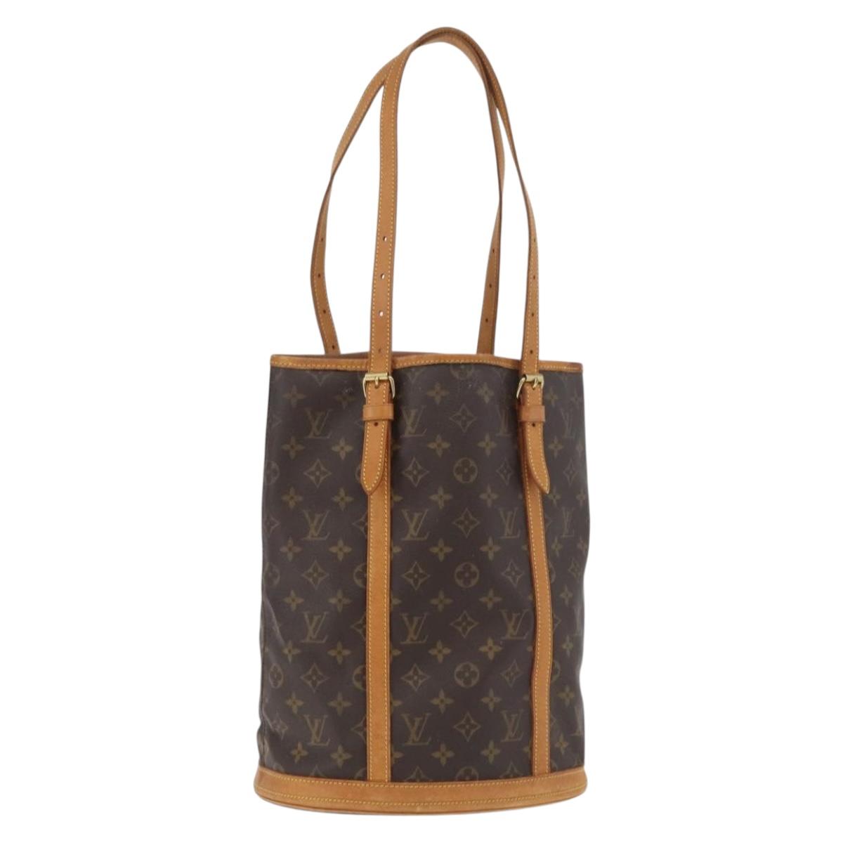 LOUIS VUITTON Monogram Bucket GM Shoulder Bag M42236 LV Auth 180879