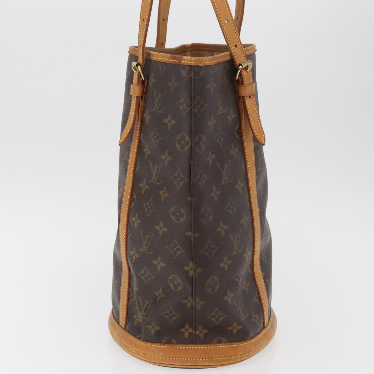 LOUIS VUITTON Monogram Bucket GM Shoulder Bag M42236 LV Auth 180879
