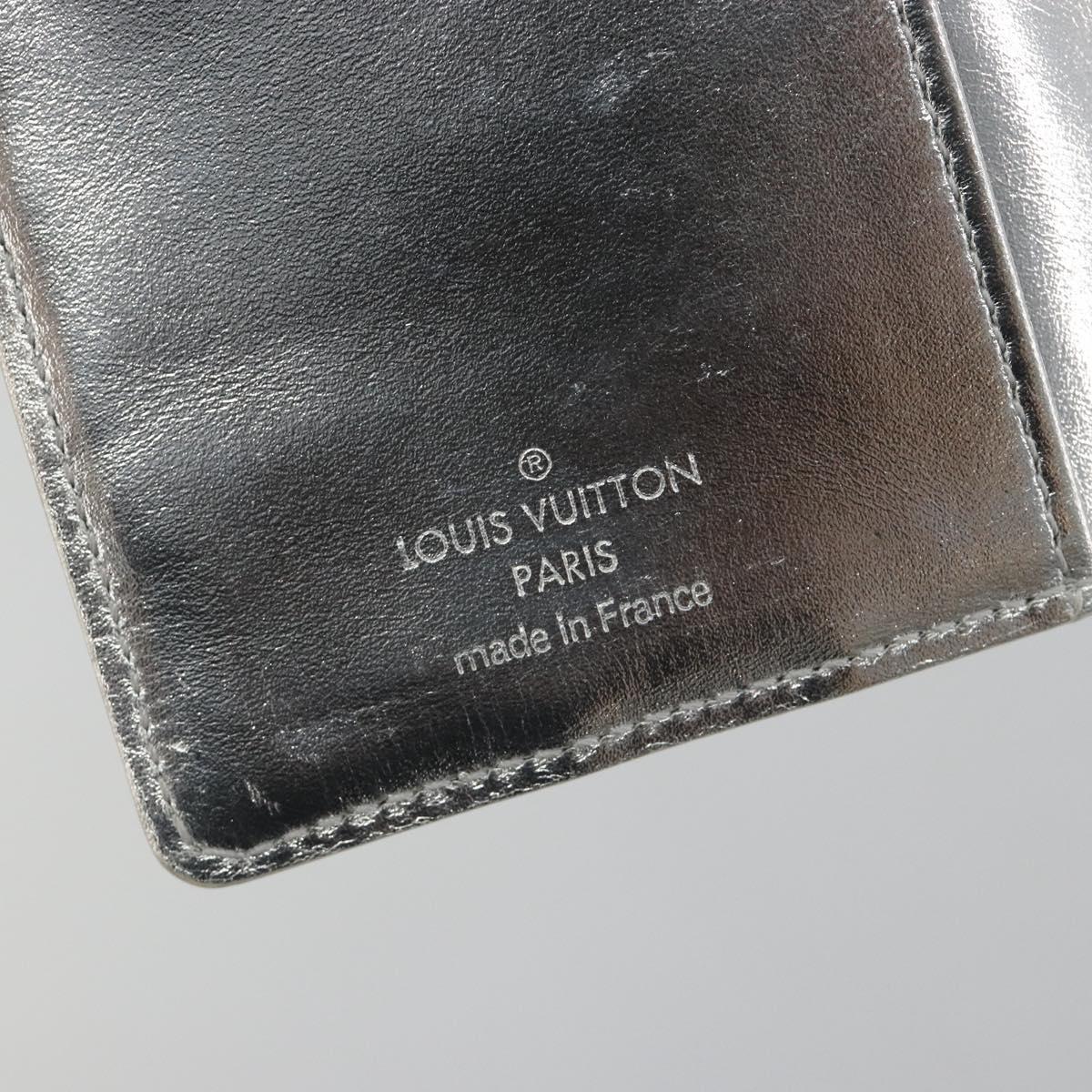 LOUIS VUITTON Monogram Miroir Agenda PM Planner Cover Silver R20963 Auth 180884A