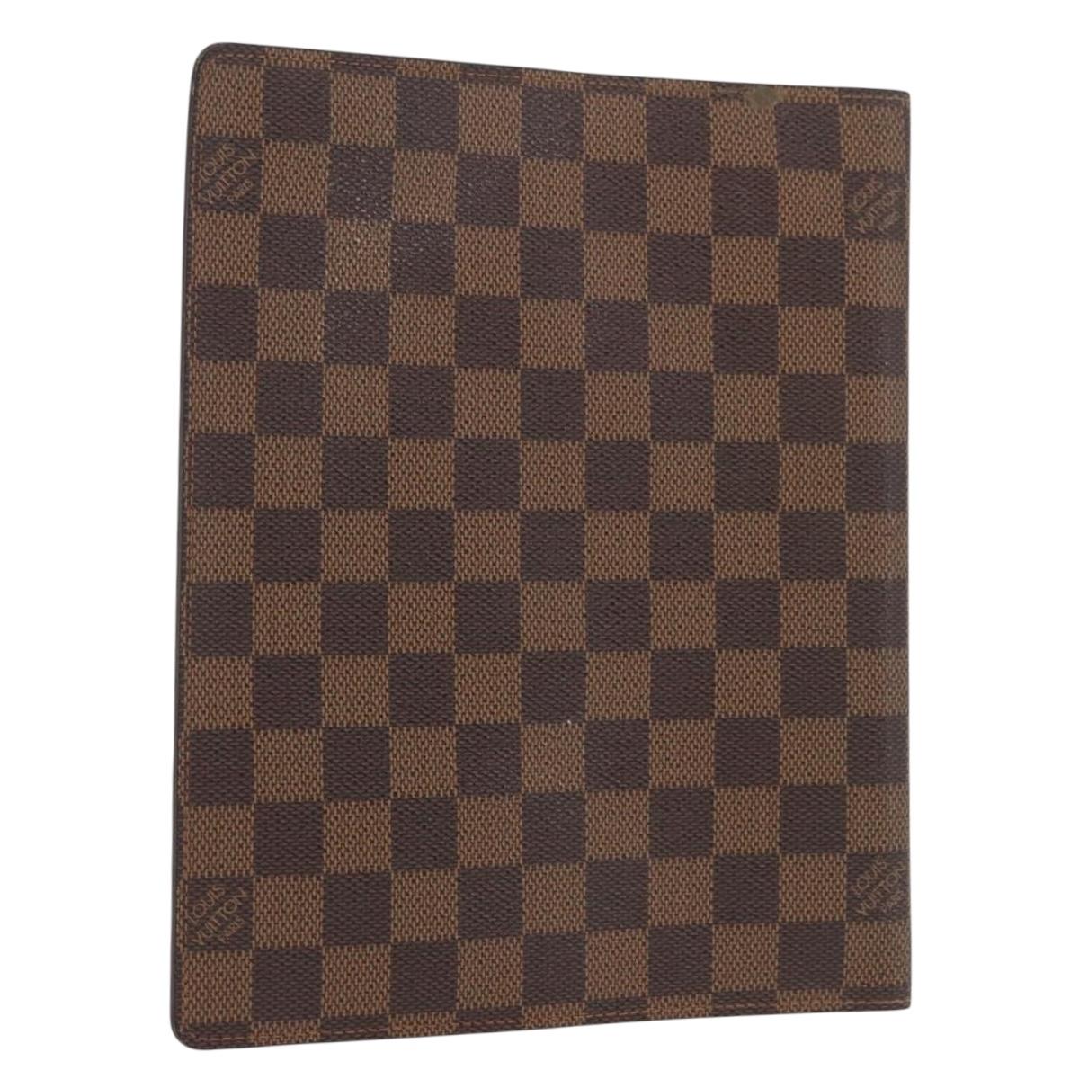 LOUIS VUITTON Damier Ebene Agenda Bureau Day Planner Cover R20702 Auth 180885A