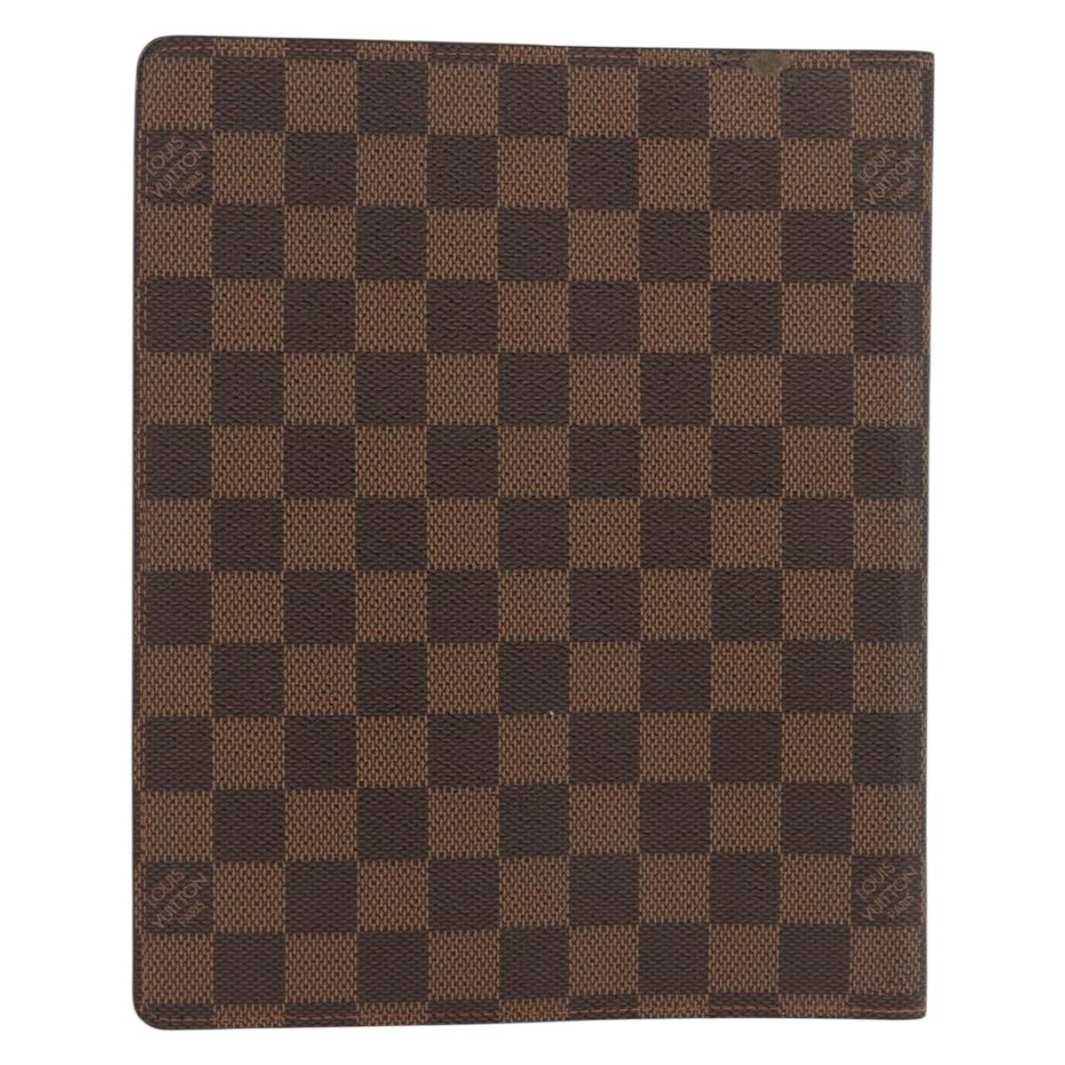 LOUIS VUITTON Damier Ebene Agenda Bureau Day Planner Cover R20702 Auth 180885A