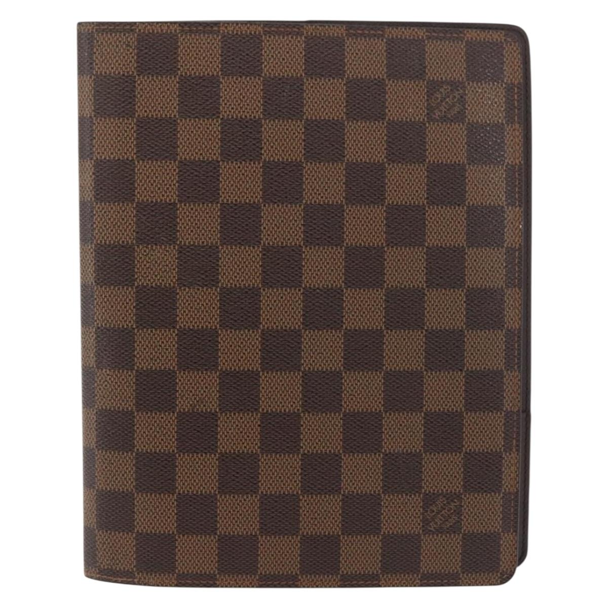 LOUIS VUITTON Damier Ebene Agenda Bureau Day Planner Cover R20702 Auth 180885A