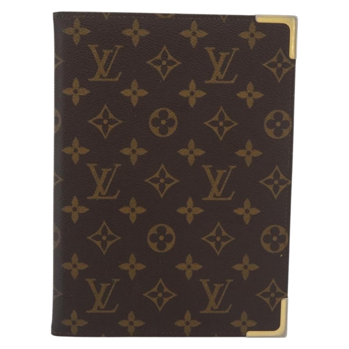 LOUIS VUITTON Monogram Note Cover LV Auth 180886A