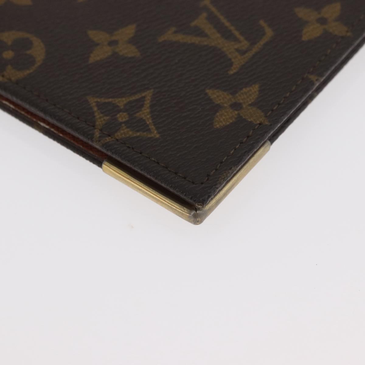 LOUIS VUITTON Monogram Note Cover LV Auth 180886A