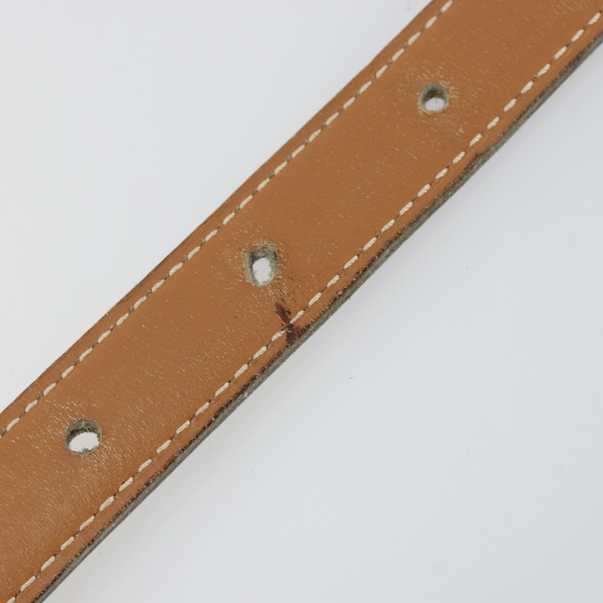 HERMES Constance Mini Belt Leather Beige Gold Auth 180888