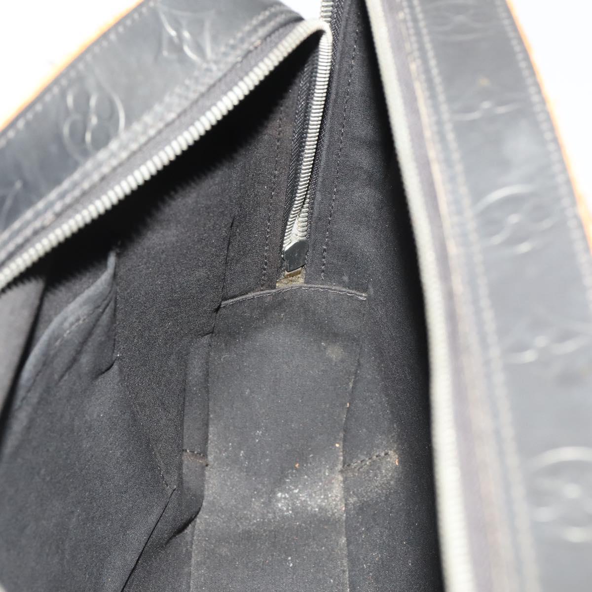 LOUIS VUITTON Monogram Mat Malden Hand Bag Black M55132 LV Auth 180898