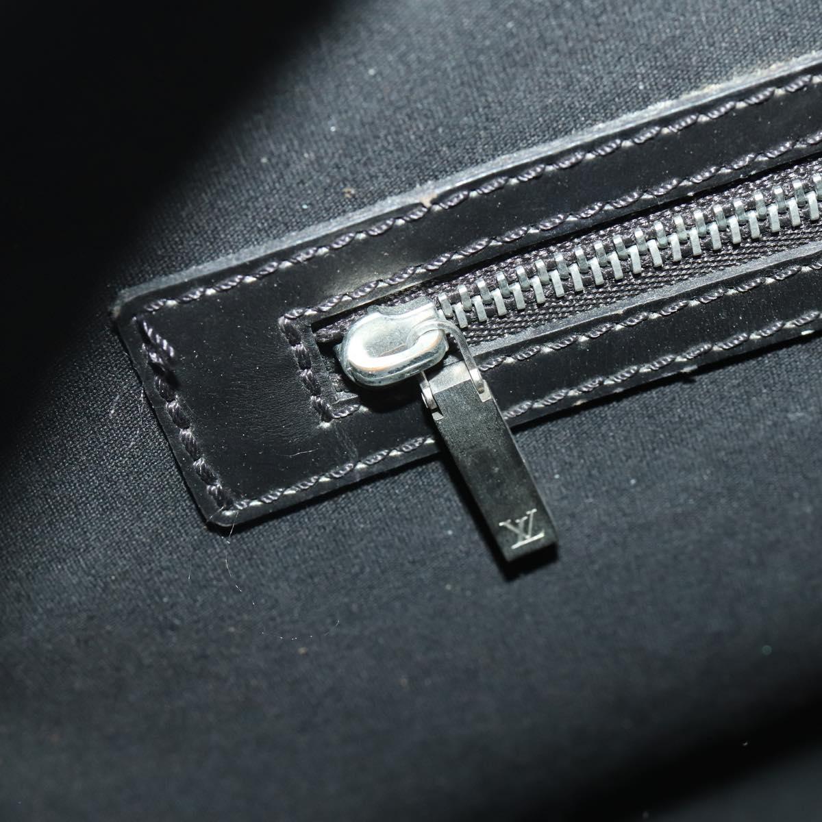 LOUIS VUITTON Monogram Mat Malden Hand Bag Black M55132 LV Auth 180898