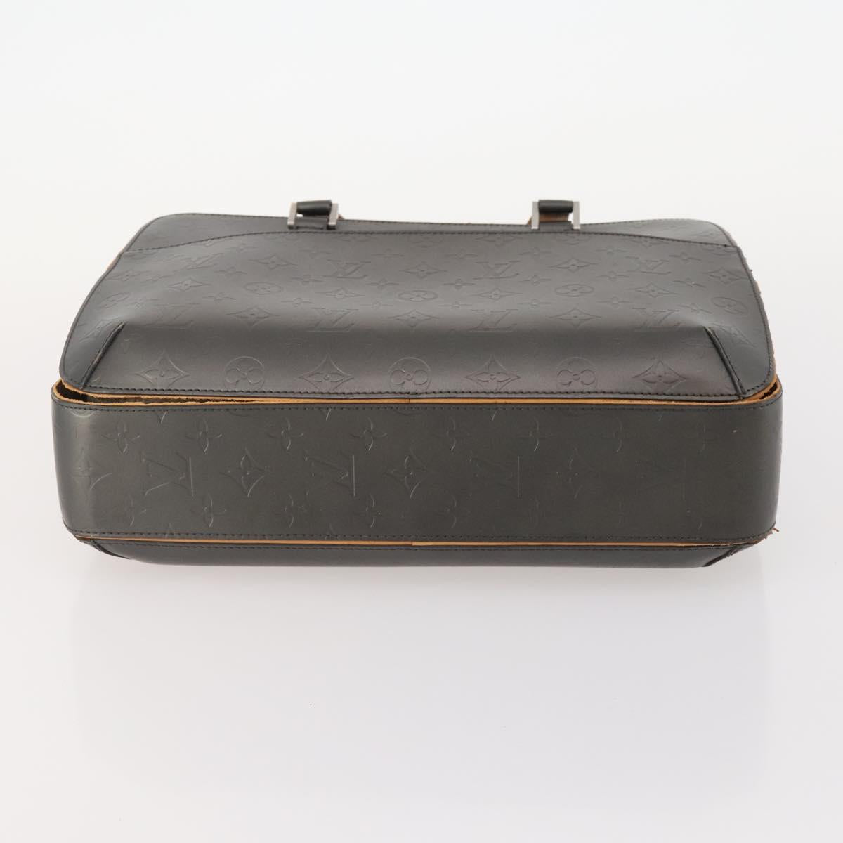 LOUIS VUITTON Monogram Mat Malden Hand Bag Black M55132 LV Auth 180898