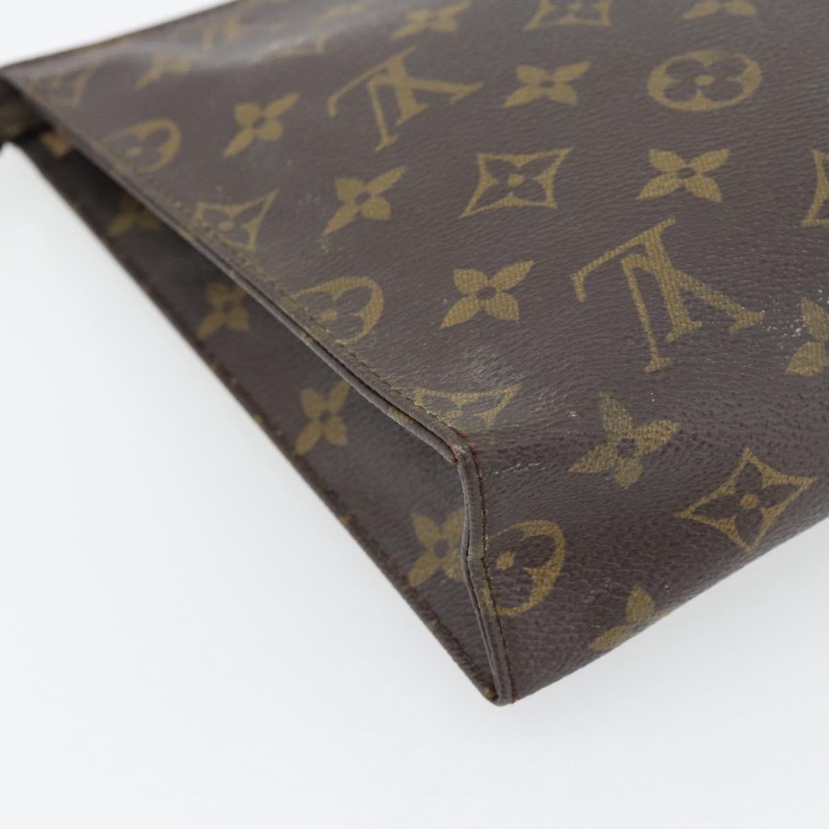 LOUIS VUITTON Monogram Poche Toilette 26 Pouch M47542 LV Auth 180910
