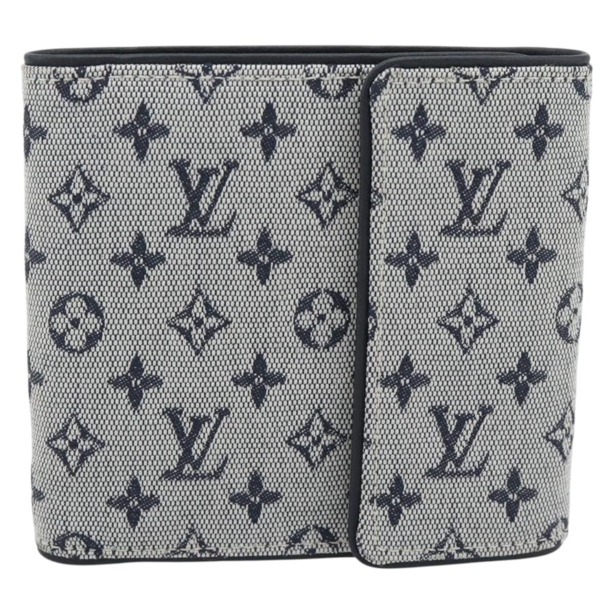 LOUIS VUITTON Mini Porte Billet Cartes Credit Monnaie Blue M92239 Auth 180914A