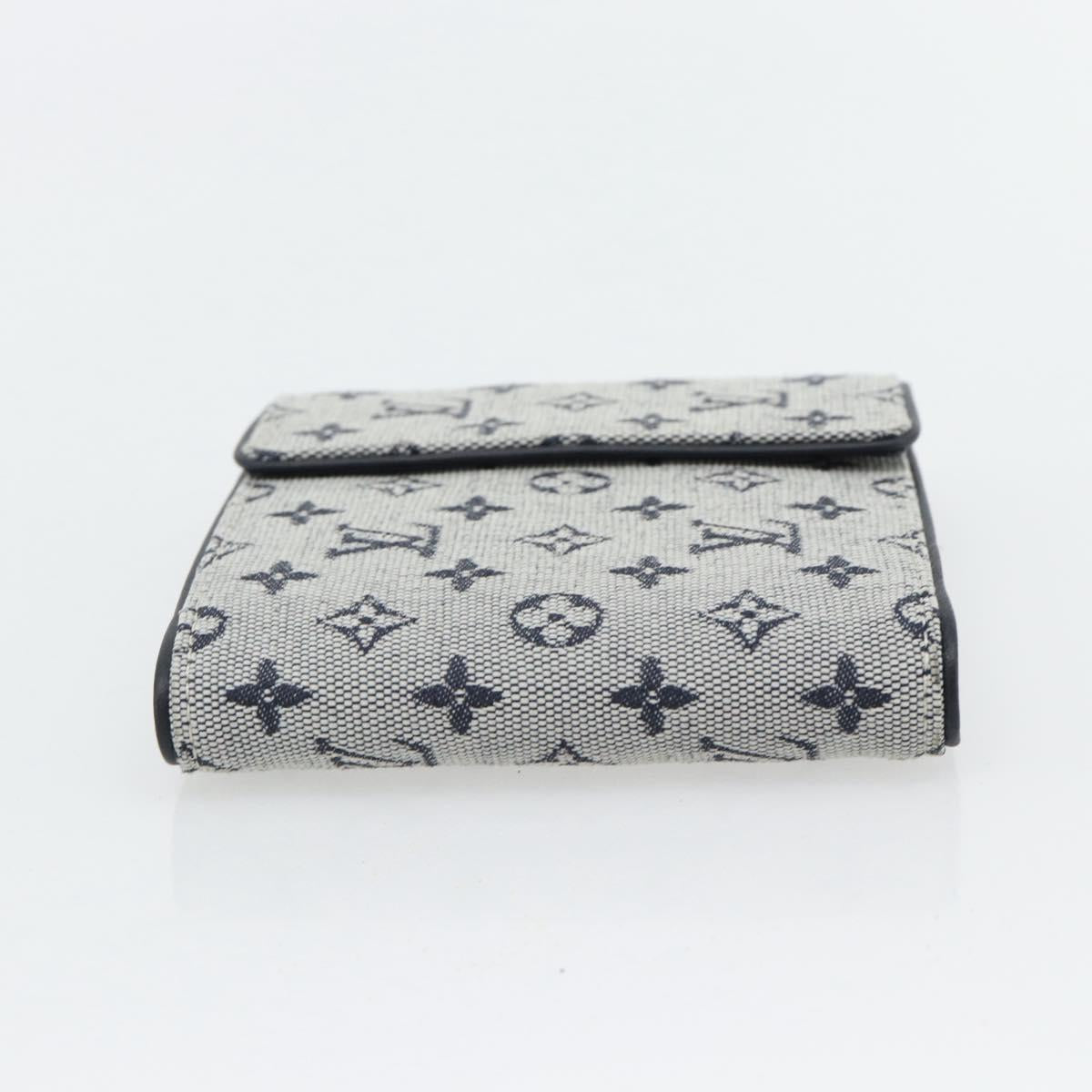 LOUIS VUITTON Mini Porte Billet Cartes Credit Monnaie Blue M92239 Auth 180914A