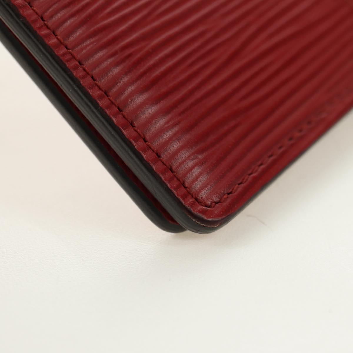 LOUIS VUITTON Epi Organizer De Poch Card Case Red M6358E LV Auth 180915M