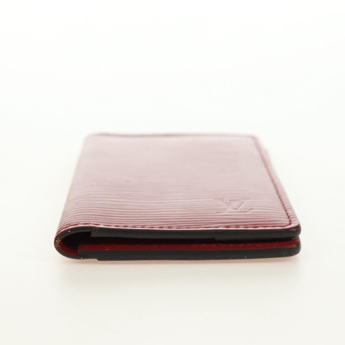 LOUIS VUITTON Epi Organizer De Poch Card Case Red M6358E LV Auth 180915M