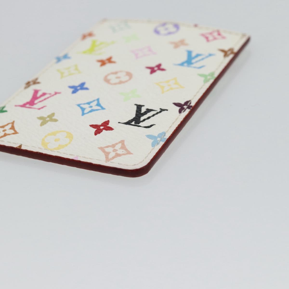 LOUIS VUITTON Monogram Multicolor Etui Hand Mirror White M92651 LV Auth 180917