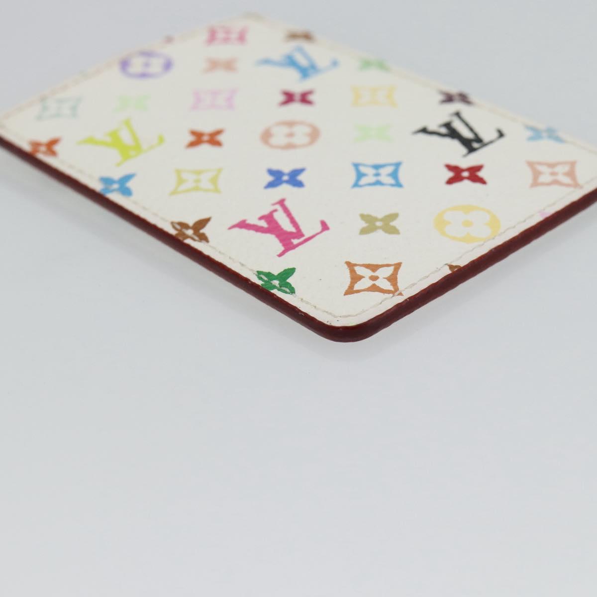 LOUIS VUITTON Monogram Multicolor Etui Hand Mirror White M92651 LV Auth 180917