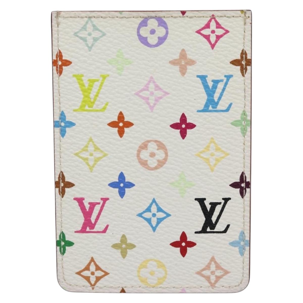 LOUIS VUITTON Monogram Multicolor Etui Hand Mirror White M92651 LV Auth 180917
