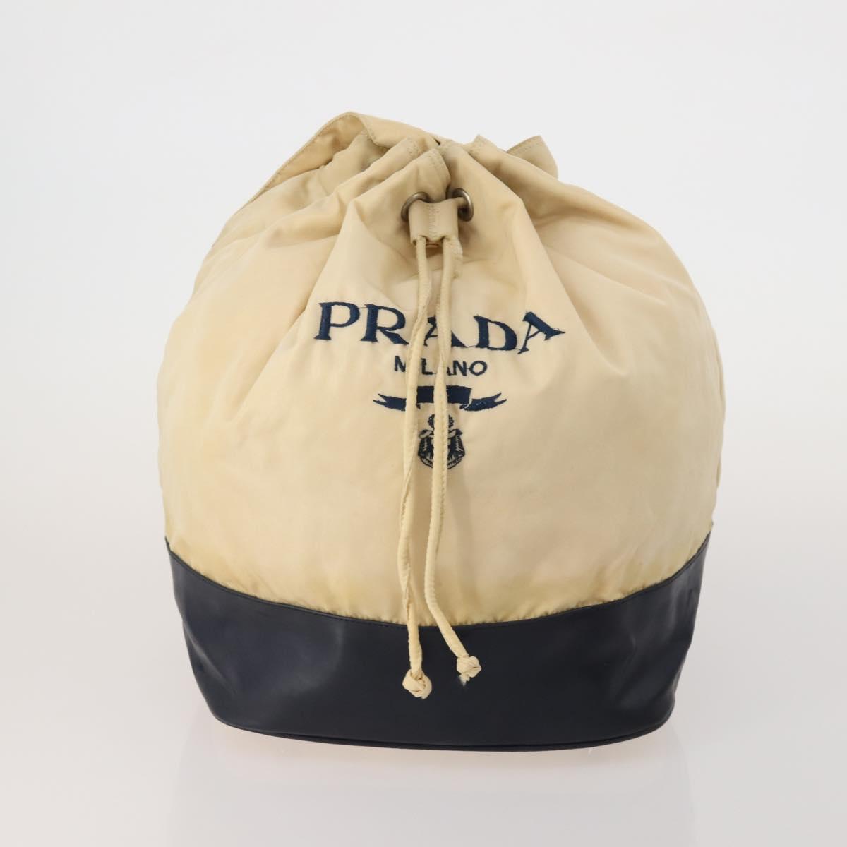 PRADA Shoulder Bag Nylon 5 Set Beige Black Green Auth 180927