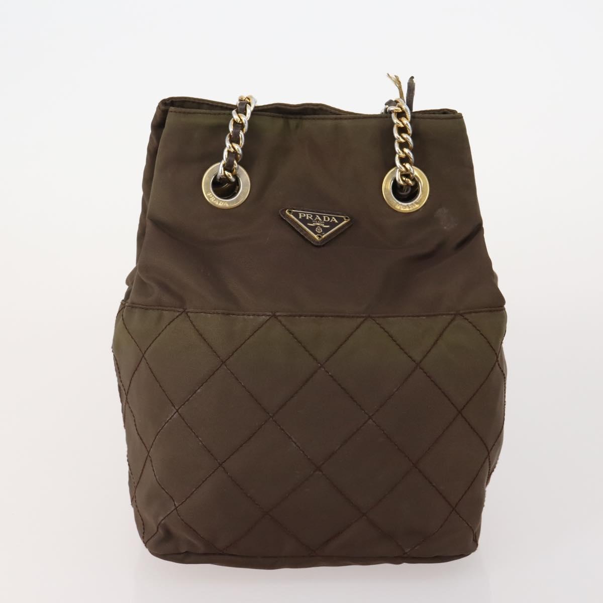 PRADA Shoulder Bag Nylon 5 Set Blue Black Brown Auth 180929