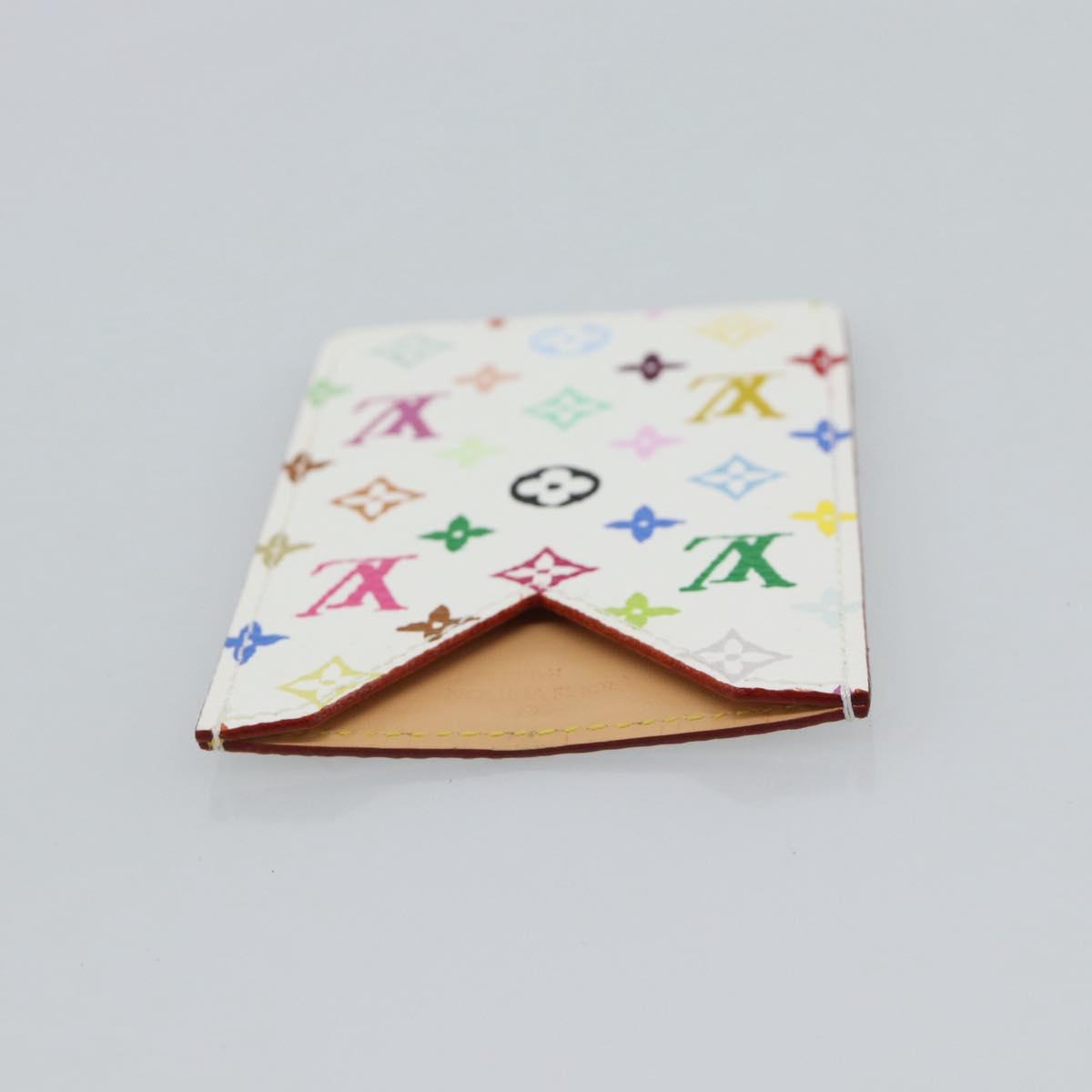 LOUIS VUITTON Monogram Multicolor Etui Hand Mirror White M92651 LV Auth 180935