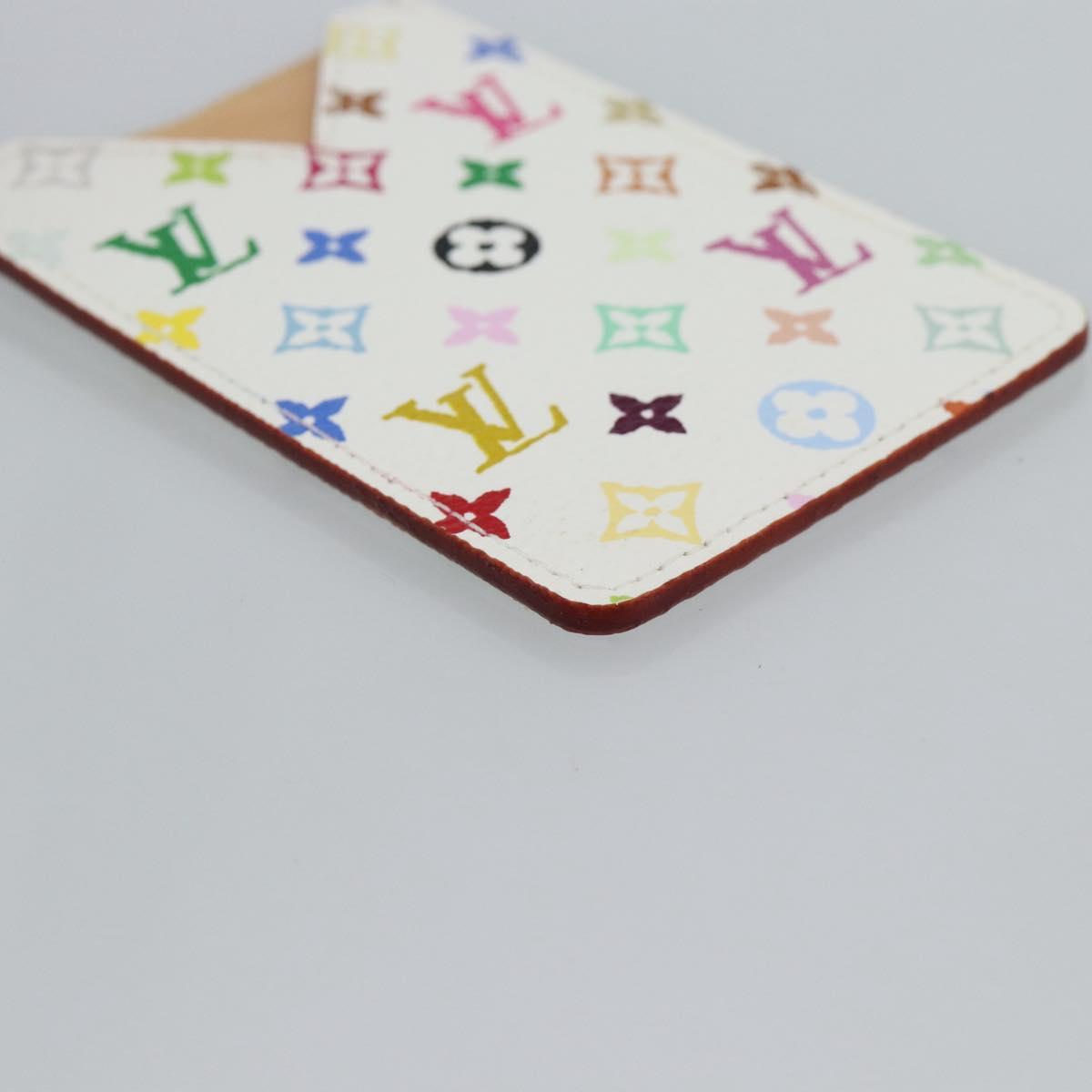 LOUIS VUITTON Monogram Multicolor Etui Hand Mirror White M92651 LV Auth 180935